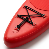 Planche de paddle gonflable tout-terrain rouge pastèque style été, portable, avec pont antidérapant en EVA, ensemble complet, 13,96 kg, vente directe usine