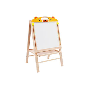 Pizarra plegable multifuncional de doble cara, caballete de madera para dibujo artístico, pizarra para niños - Product Image 5