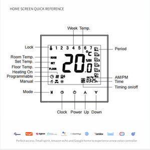 <span class=keywords><strong>Thermostat</strong></span> intelligent BECA BHT-3000 pour chaudière à <span class=keywords><strong>gaz</strong></span> 16A, chauffage domestique avec Wi-Fi à distance, 220V, design moderne pour hôtels et usage domestique - Product Image 2