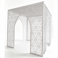 Arco de Boda Personalizado, Gazebo, Pabellón para Ceremonias, Fondo de Escenario para Fiestas, Decoración para Eventos en Interiores y Exteriores, Estructura Metálica
