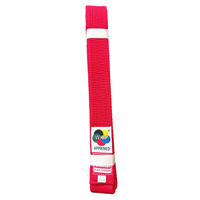 Ceinture de karaté et de judo unisexe WKF, vente en gros, usine, accessoires de vêtements d'arts martiaux, fabrication au Pakistan, design personnalisé, devant