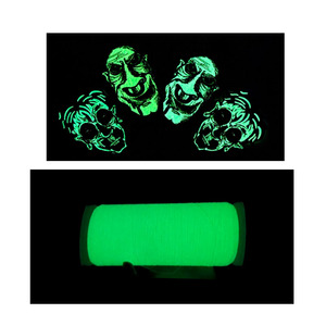 Hilos fluorescentes brillantes para bordar, rojos, amarillos y blancos, brillan en la oscuridad, hilo de noche 100% poliéster, para alfombra - Product Image 5