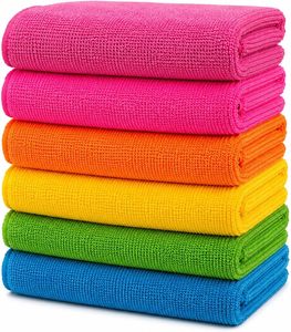 En gros : Serviette de lavage en microfibre, torchon de vaisselle pour les tâches ménagères, chiffon de nettoyage, serviette de séchage de cuisine en microfibre - Product Image 1