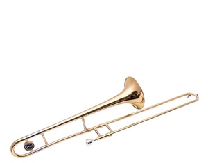 <span class=keywords><strong>Trombone</strong></span> alto en bois laqué or - Product Image 1