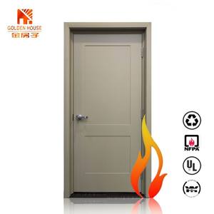 Personalizado UL/WH/FM Aprobar puertas de madera resistentes al fuego y puertas de hotel de madera con marco de acero Puerta de madera ignífuga - Product Image 3