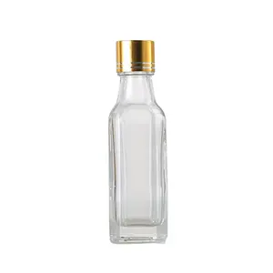 leer durchsichtig 30 ml 50 ml 100 ml quadratisch mini-marasca-olivenölflasche kleine flaschen für olivenöl