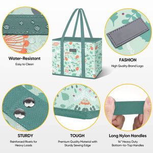 Échantillon Gratuit Sac de Courses Non Tissé Personnalisable avec Logo Vente en Gros Sac Réutilisable pour l'Épicerie Robuste Pliable - Product Image 3