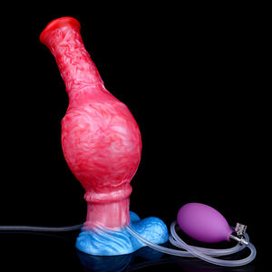 Grosir 9.6 ''silikon fantasi orgsm menyembur kuda dildo butt plug tiup ejakulasi permainan dewasa untuk senang - Product Image 2