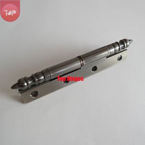 Bisagras de acero S14030 de esquina cuadrada con cabeza de corona grande para puertas interiores, 4 orificios con punta de bola grande para entrada de baño - Product Image 4