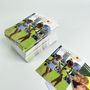 Individuell bedruckte Dankeskarte in Vollfarbe, CMYK-Vollfarbdruck im Postkarten-Stil, Einlegekarte für E-Commerce-Marken, Bekleidungsverpackungen, Geschenke - Product Image 5