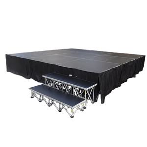 Système de scène avec jupes, installation facile, plateforme de scène légère, vente de scène - Product Image 1