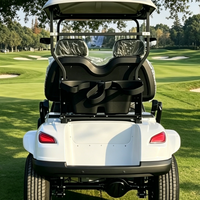 Voitures de golf de bonne qualité, deux places, 48 volts, électriques au lithium, avec pare-brise pliable et porte-sac pour le terrain de golf