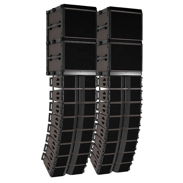 Aku Company Professional 8/10 Inch Line Array Speaker 600W Wood Shell Double 8ohm Home Use Sound Equipment YS-K210 65Hz-20kHz