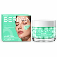Crème hydratante et purifiante à l'aloe vera, marque privée, crème apaisante naturelle pour le visage, pour tous types de peaux, en vrac
