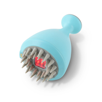 Masseur électrique du cuir chevelu avec lumière LED, brosse à cheveux rechargeable par USB pour la croissance des cheveux et la circulation sanguine