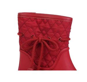 <span class=keywords><strong>Couleur</strong></span> rouge Imperméable À L'eau Des Femmes Chaussures Pluvieuses En Caoutchouc Wellies - Product Image 6