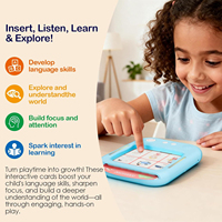 Juguete Educativo para Niños, Lector de Tarjetas Flash con Voz para la Educación Temprana del Inglés, Máquina de Aprendizaje con Inserción de Tarjetas Inteligente, Sin Pantalla