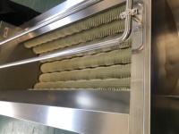 Machine automatique de nettoyage, lavage et pelage de légumes (cassave, pommes de terre, carottes, gingembre) avec fonction de polissage des impuretés
