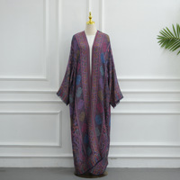 Vêtements islamiques Uni Islamic Clothing, abaya en pashmina avec strass, abaya modeste de Dubaï, robe musulmane pour femmes avec hijab, ensemble 2 pièces pour l'Aïd Ramadan