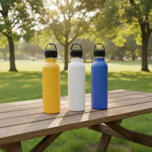 Vaso térmico promocional 2026 de gran venta al por mayor, botella de agua con asa de boca ancha para gimnasio con logo, aislamiento al vacío - Product Image 2