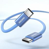 Kabel Pengisian Cepat Tipe C 60W, Nylon Braided Tahan Aus, Transfer Data 480Mbps, 1.5m, Konduktor Tembaga Murni untuk iPhone dan Printer