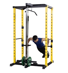 Estante de sentadillas multifuncional para gimnasio de metal de uso comercial con entrenador funcional de máquina Smith - Product Image 3