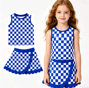 Ropa Deportiva Casual Personalizada con Estampado para Jugar Tenis, Camiseta para Niñas, Chaleco, Falda con Borde Festoneado, Pantalones Cortos, Skorts Transpirables - Product Image 4