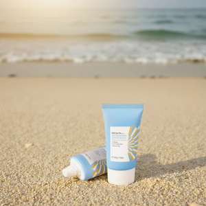 ไนอาซินาไมด์แบบหลอดรูปไข่แบนสำหรับกันแดดเพื่อผิวขาวสำหรับดูแลผิว SPF 50 PA +++ แบบกำหนดเอง - Product Image 5