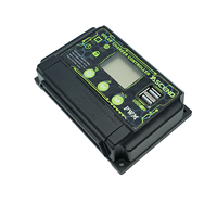 Contrôleur de charge solaire ASCEND, entrée max. 50V, USB 5V/2A, PWM automatique 12V/24V 10A/20A/30A pour batteries au plomb-acide et au lithium