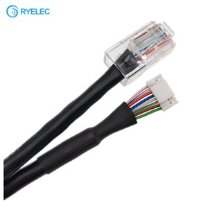 สายแลนแบบกลม Cat5e พร้อมหัวต่อ RJ45 แบบกำหนดเอง สำหรับ RJ45 ตัวเมีย ต่อกับ JST 8 พิน ระยะห่าง 1.25 มม. พร้อมสาย UTP 24AWG 4 คู่ 8 พิน - Product Image 2