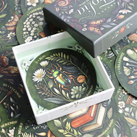 Nouvel ensemble de cartes de tarot personnalisées écologiques et durables pour la thérapie de l'amour-propre, avec coffret cadeau et livret explicatif