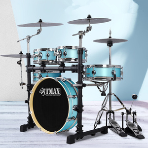 Batería <span class=keywords><strong>de</strong></span> Jazz Profesional Portátil para Músicos Adultos, Calidad <span class=keywords><strong>de</strong></span> Exportación con Cámara <span class=keywords><strong>de</strong></span> Acero Inoxidable y PVC - Product Image 2