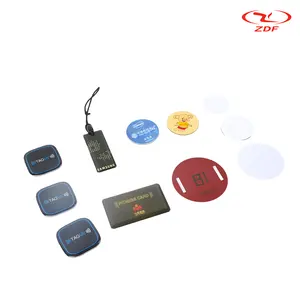 Yeniden yazılabilir ve kullanışlı su geçirmez etiket kartı ABS 125KHz T5577/NFC NFC RFID anahtarlık