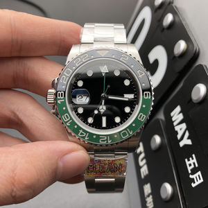 Alta calidad 40MM mecánico impermeable 904L acero 3285 movimiento 126720 bisel de cerámica mano izquierda GMT reloj limpio fábrica - Product Image 5