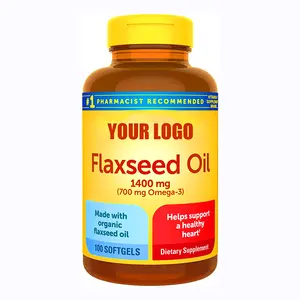 Nature produce Omega 3 Organic Flaxseed Oil Softgel Capsules