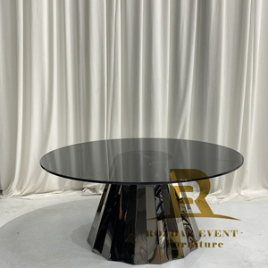 Tavolino da Caffè Moderno Smontabile in Acciaio Inossidabile per Soggiorno, Noleggio Eventi <span class=keywords><strong>e</strong></span> Matrimoni - <span class=keywords><strong>Oro</strong></span>/<span class=keywords><strong>Argento</strong></span>/<span class=keywords><strong>Oro</strong></span> Rosa - Product Image 3