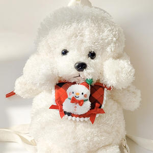 Bavoir pour animaux de compagnie, nouveau design de Noël, chat et chien, dessin animé mignon, serviette à bave, collier, accessoires, polyester - Product Image 3