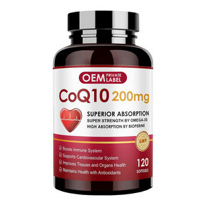 OEM/ODM โคคิวเท็น 200 มก. ผสม PQQ, โอเมก้า-3 และไบโอเพอรีน ซอฟต์เจล สำหรับสุขภาพหัวใจ, สมอง, พลังงาน และบำรุงเซลล์ - Product Image 1