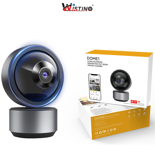 Wistino Tuya 2MP PTZ Dome Camera Home Security Video Playback Cloud Storage Wireless Wifi Panorama Camera 360