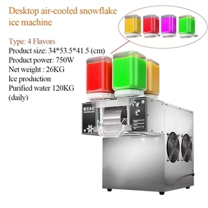 Popolare <span class=keywords><strong>4</strong></span> botte fiocco di neve rasato macchina 120KG/giorno Bingsu macchina Snack per latte neve ghiaccio acqua come materia prima - Product Image 5