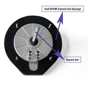 Poignée en D sans clé, loquet à anneau encastré, camion, camping-car, bateau, chromé, alliage de zinc chromé, poignées en D rondes - Product Image 5