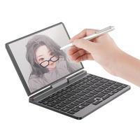 Mini Laptop Económica de 8 Pulgadas con CPU N150, Windows 11, Cámara Frontal de 2.0 Megapíxeles, Pantalla Táctil, Ideal para Estudiantes y Juegos