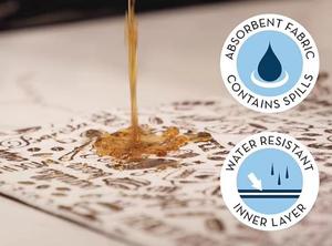 Tappetino da Cucina Rettangolare in Poliestere Assorbente Lavabile Tappetino da Bar <span class=keywords><strong>per</strong></span> Macchina del Caffè Espresso 12x18 Pollici Nero Contemporaneo - Product Image 5