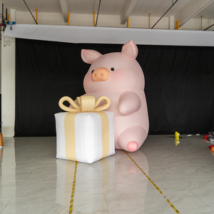โมเดลเป่าลมรูปหมูมาสคอตแบบเป่าลมรูปการ์ตูนมาสค็อตออกแบบได้ตามต้องการ - Product Image 1