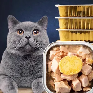 Cat can into kitten meal box nutrition fat hair gills wet grain wrapped meat 100G * 6 cans of staple cat food snacks