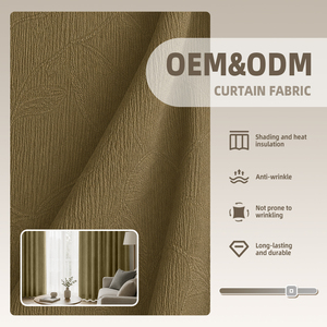 Tela de Cortina Opaca de Poliéster de Primera Calidad, 1100g, 280cm, Suave al Tacto, para Interiores de Villas de Lujo, OEM y ODM - Product Image 1