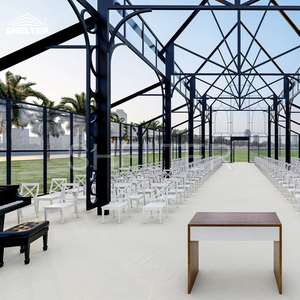 Carpa para Eventos Desmontable con Techo Transparente de Cristal, Estructura Negra, Tipo Marquesina - Product Image 5