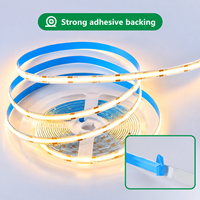 En gros 320Leds 10 w/m Cob Bande LED Lumière 12v Blanc Chaud RVB Flexible LED Bande Lumière pour Meubles Plafond Commercial