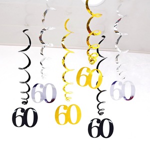 Ciondolo a spirale per festa di compleanno in stile moderno in 6 pezzi per Design ispirato all'età digitale di 18-90 anni - Product Image 1