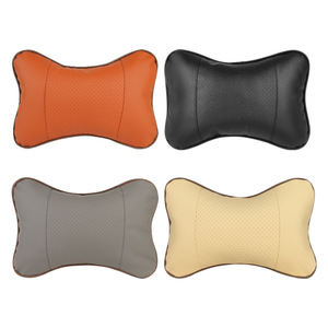 Pu Leather Car <b>Headrest</b> Neck <b>Pillow</b> 25x17x9cm Four Seasons Universal Fit - Product Image 4
